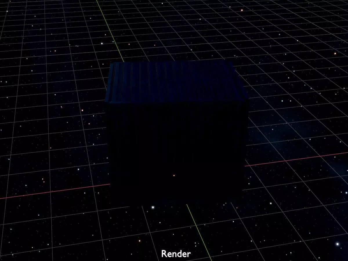 Shipping Container gentian blue all version 3D Model Collection_41