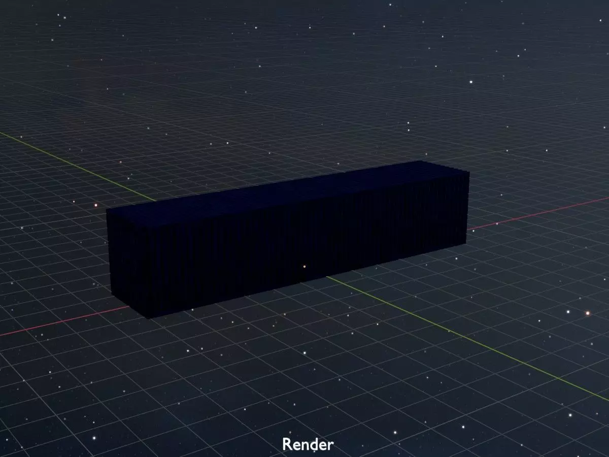 Shipping Container gentian blue all version 3D Model Collection_73