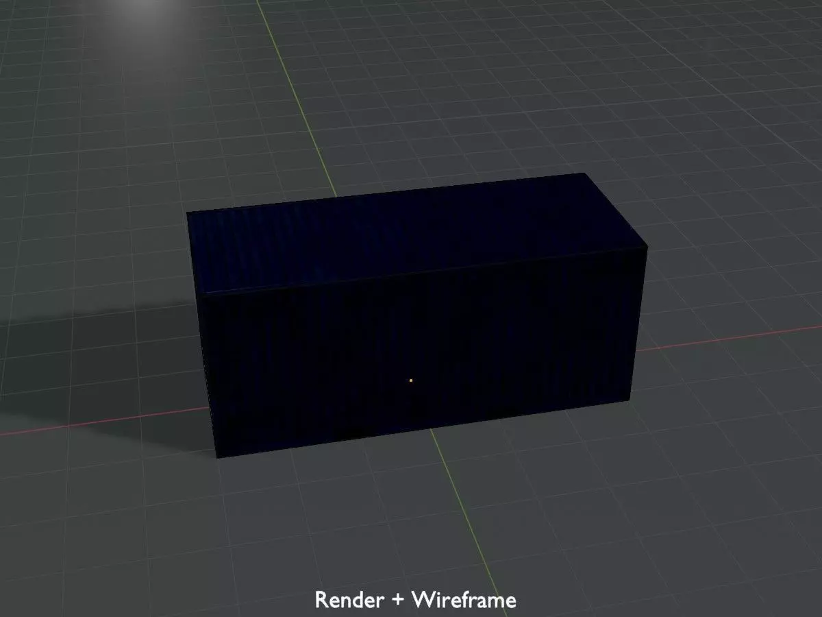 Shipping Container gentian blue all version 3D Model Collection_34