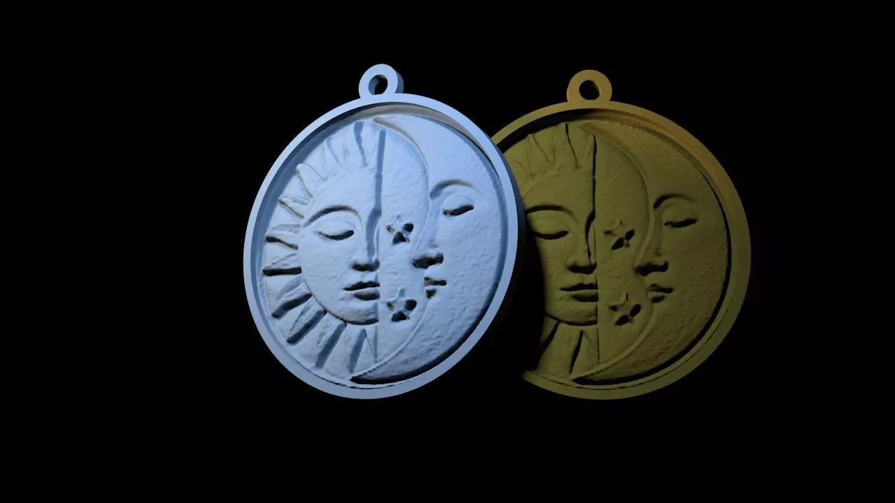 Astral keychain 3D print model_0