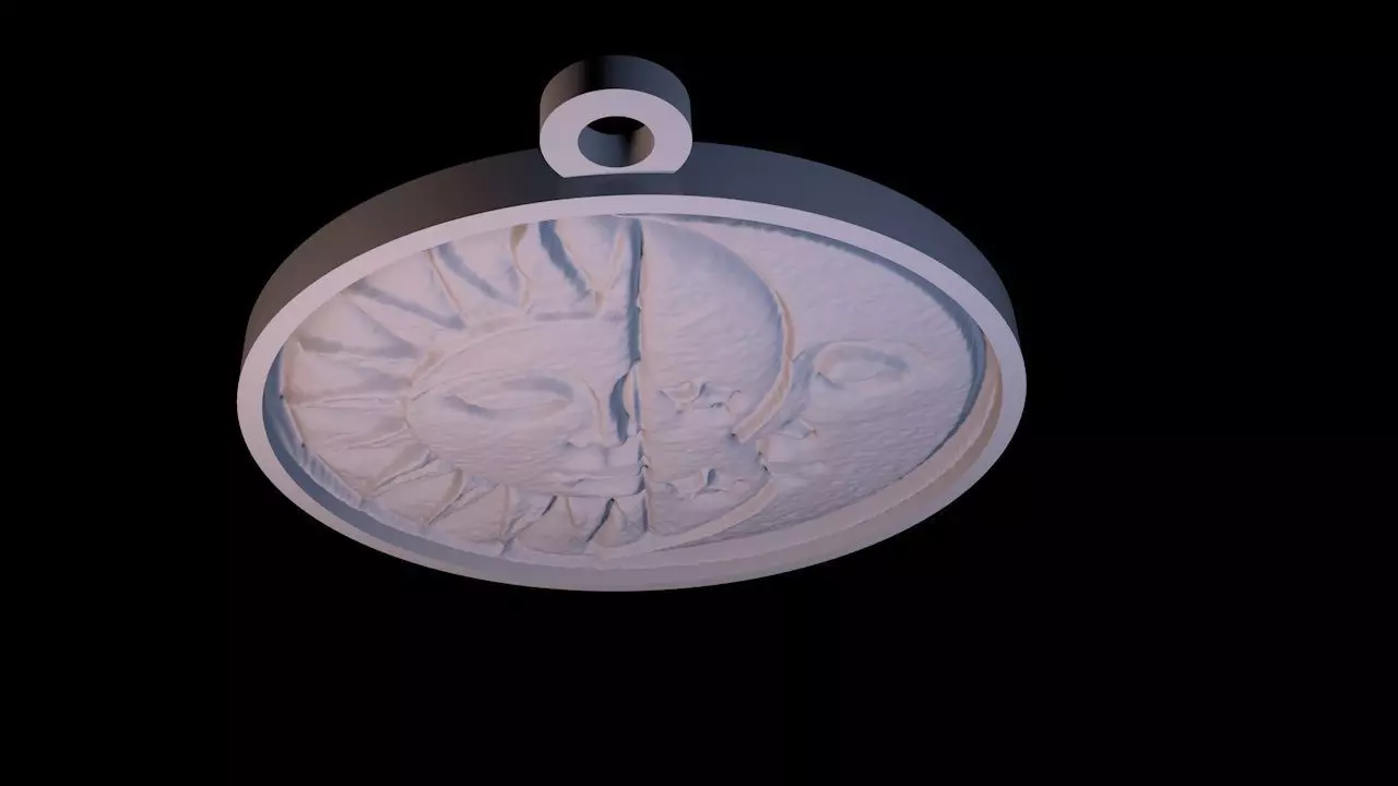 Astral keychain 3D print model_9