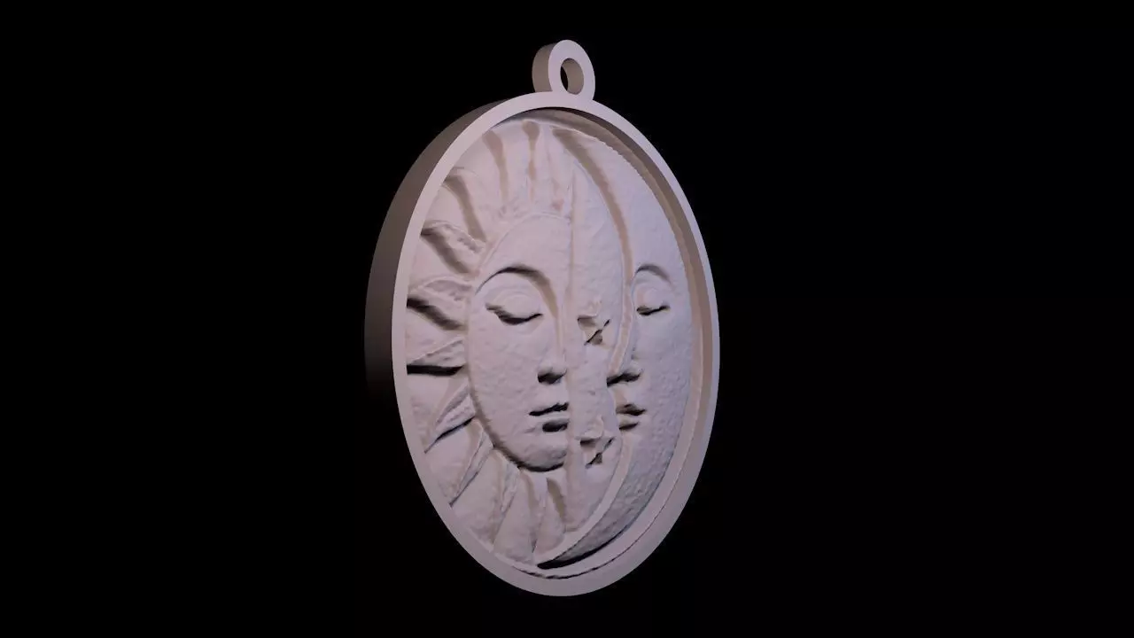 Astral keychain 3D print model_11