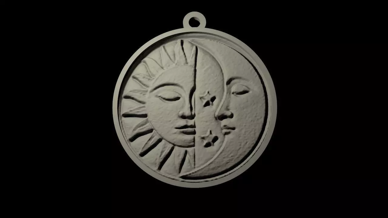 Astral keychain 3D print model_1