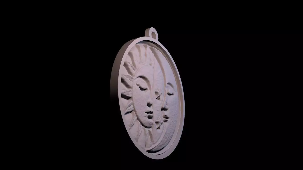 Astral keychain 3D print model_5