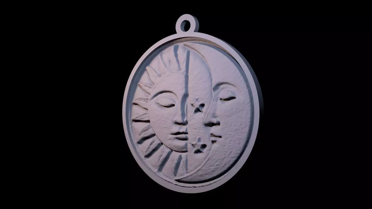Astral keychain 3D print model_10