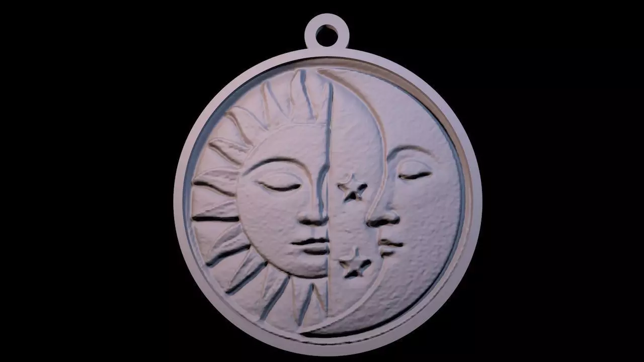 Astral keychain 3D print model_8