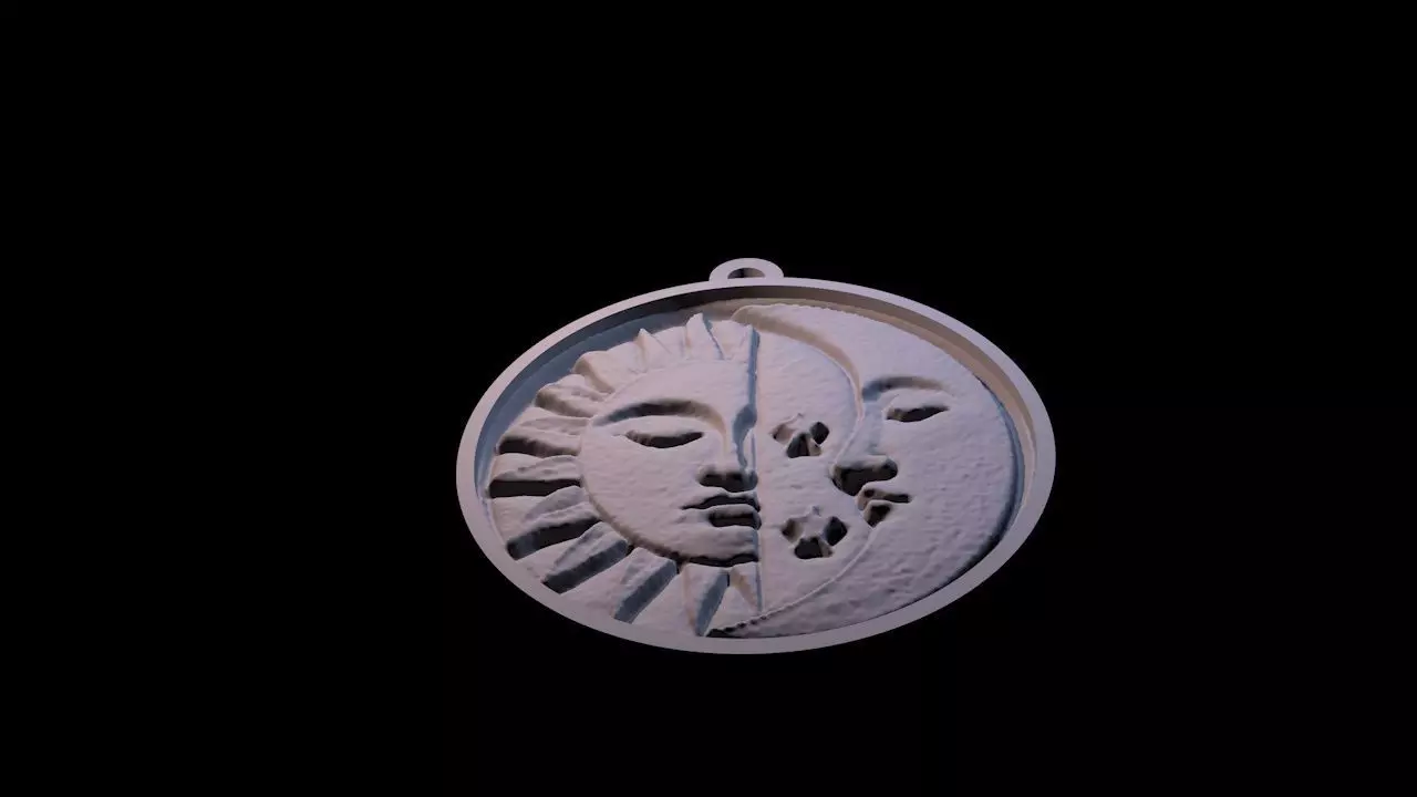 Astral keychain 3D print model_6