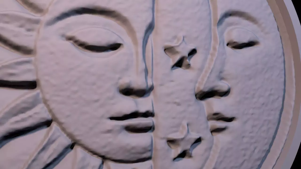 Astral keychain 3D print model_7