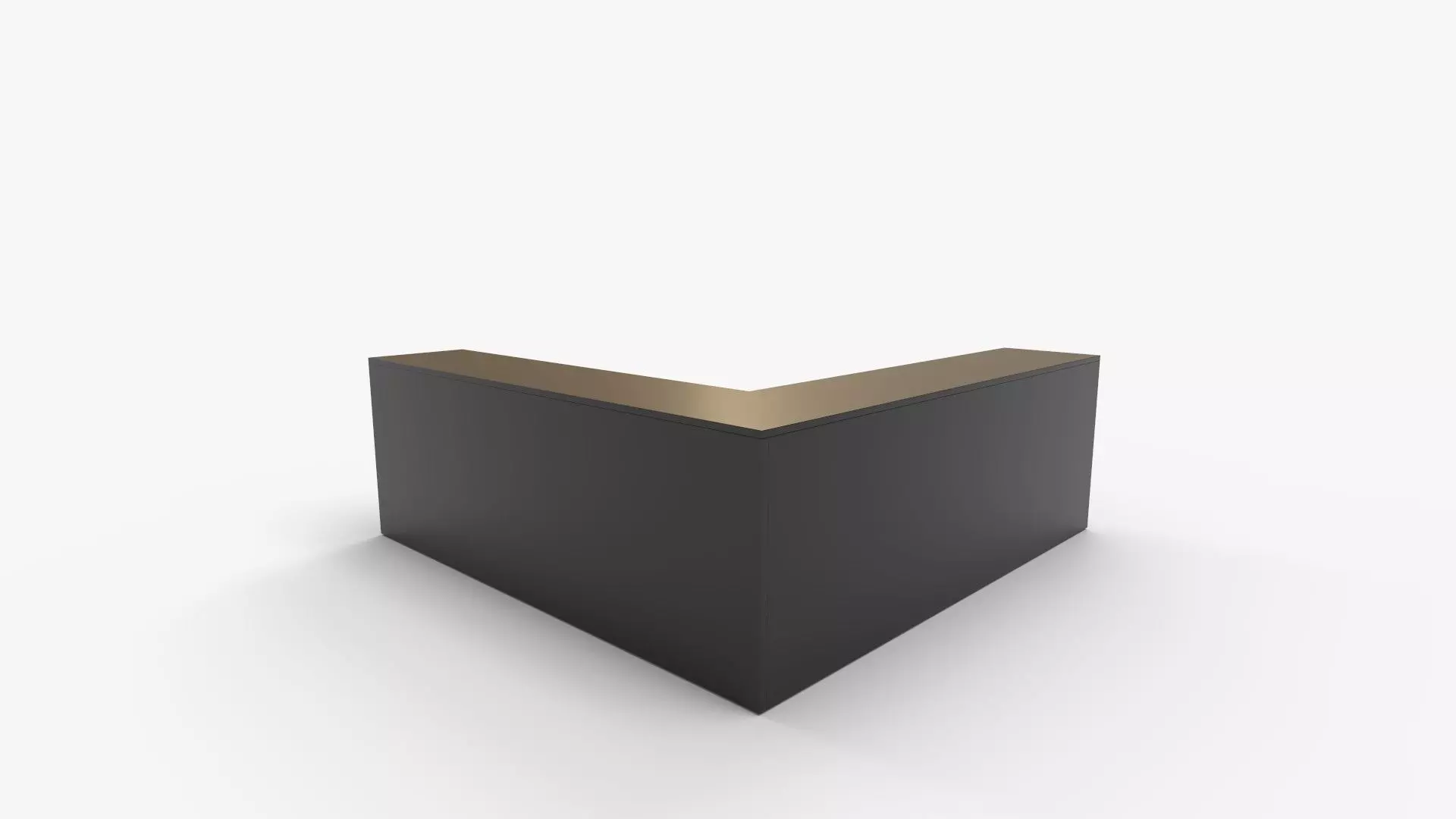 Shaker style Corner Bench 3D model_4
