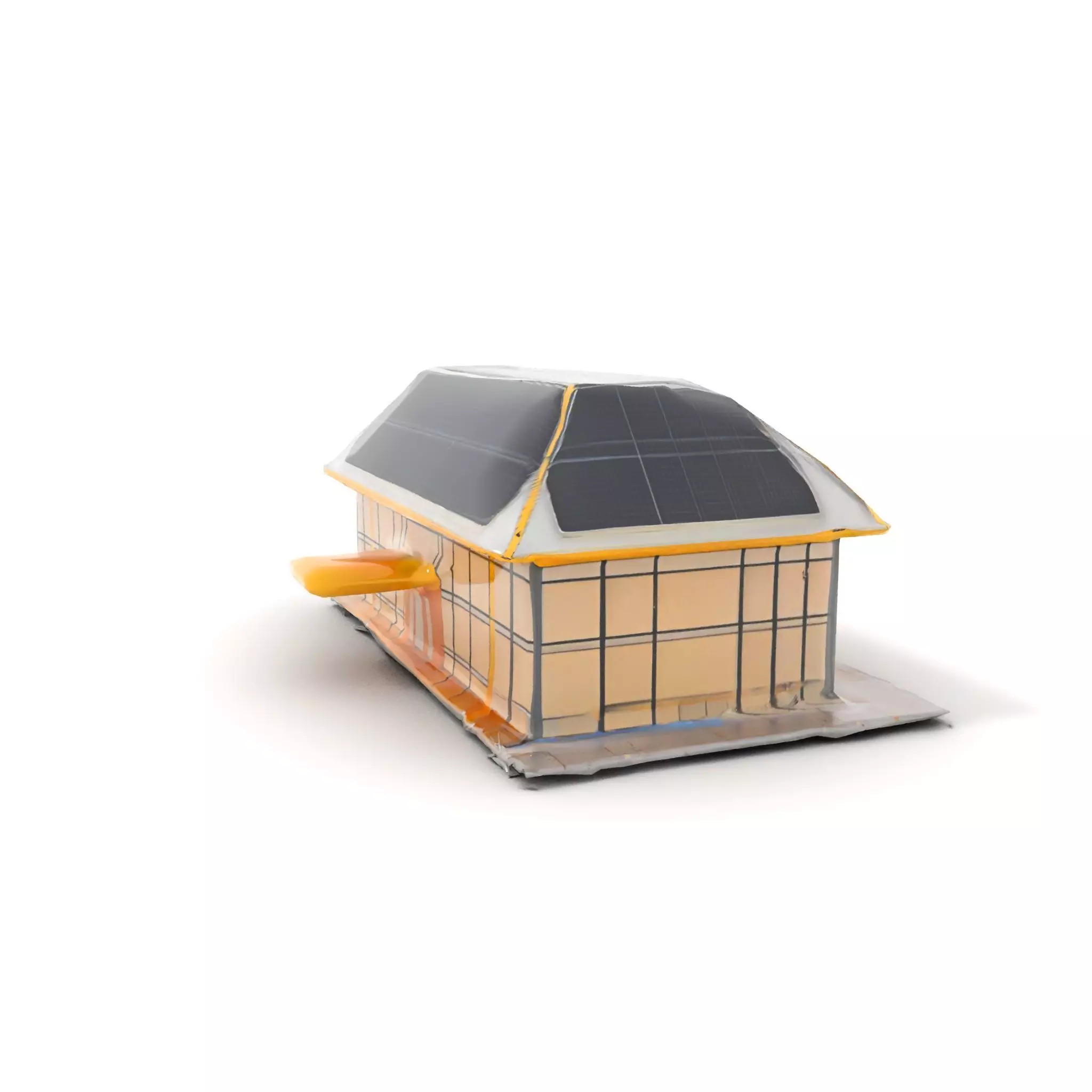 Modern Solar House model pack Low-poly 3D model_10