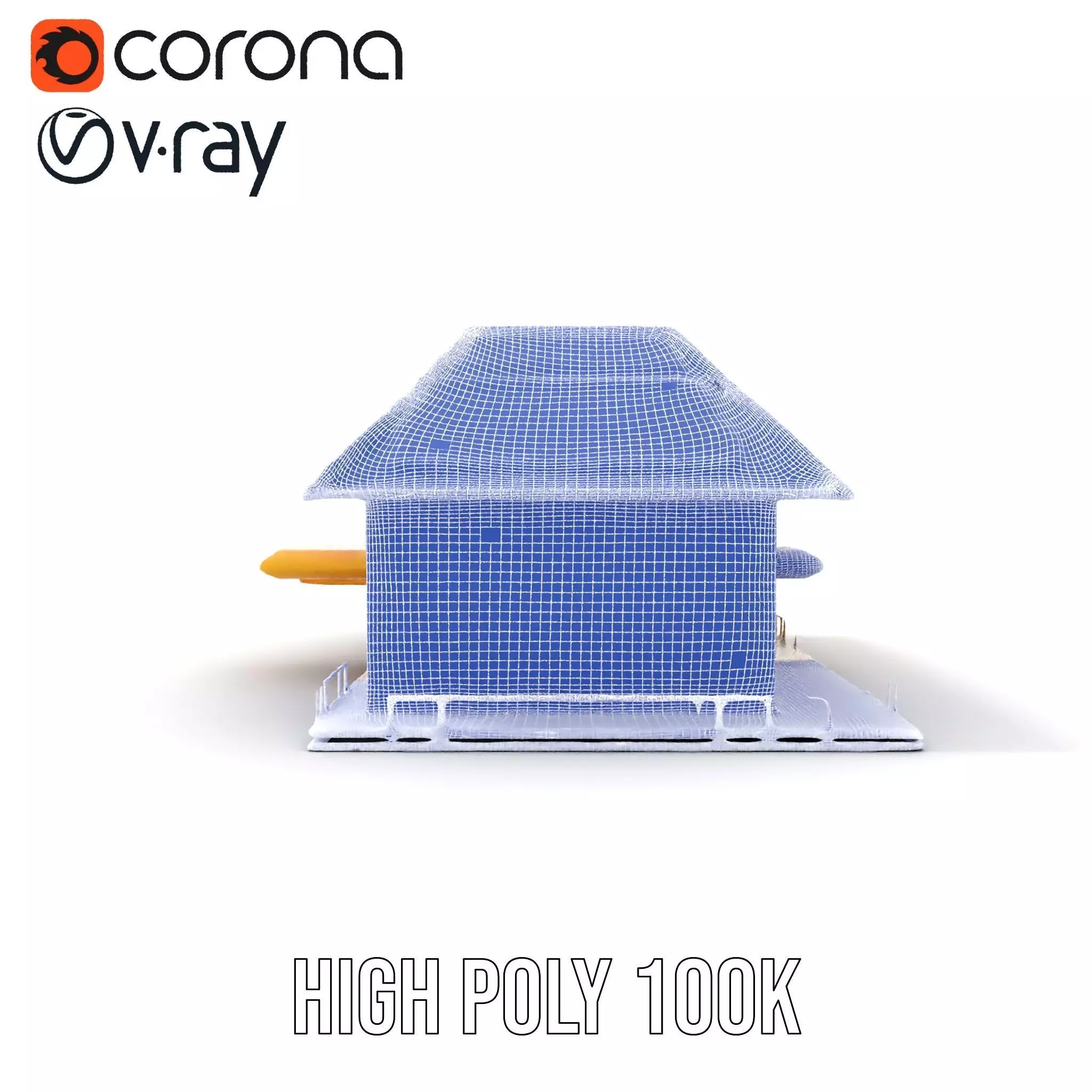 Modern Solar House model pack Low-poly 3D model_34