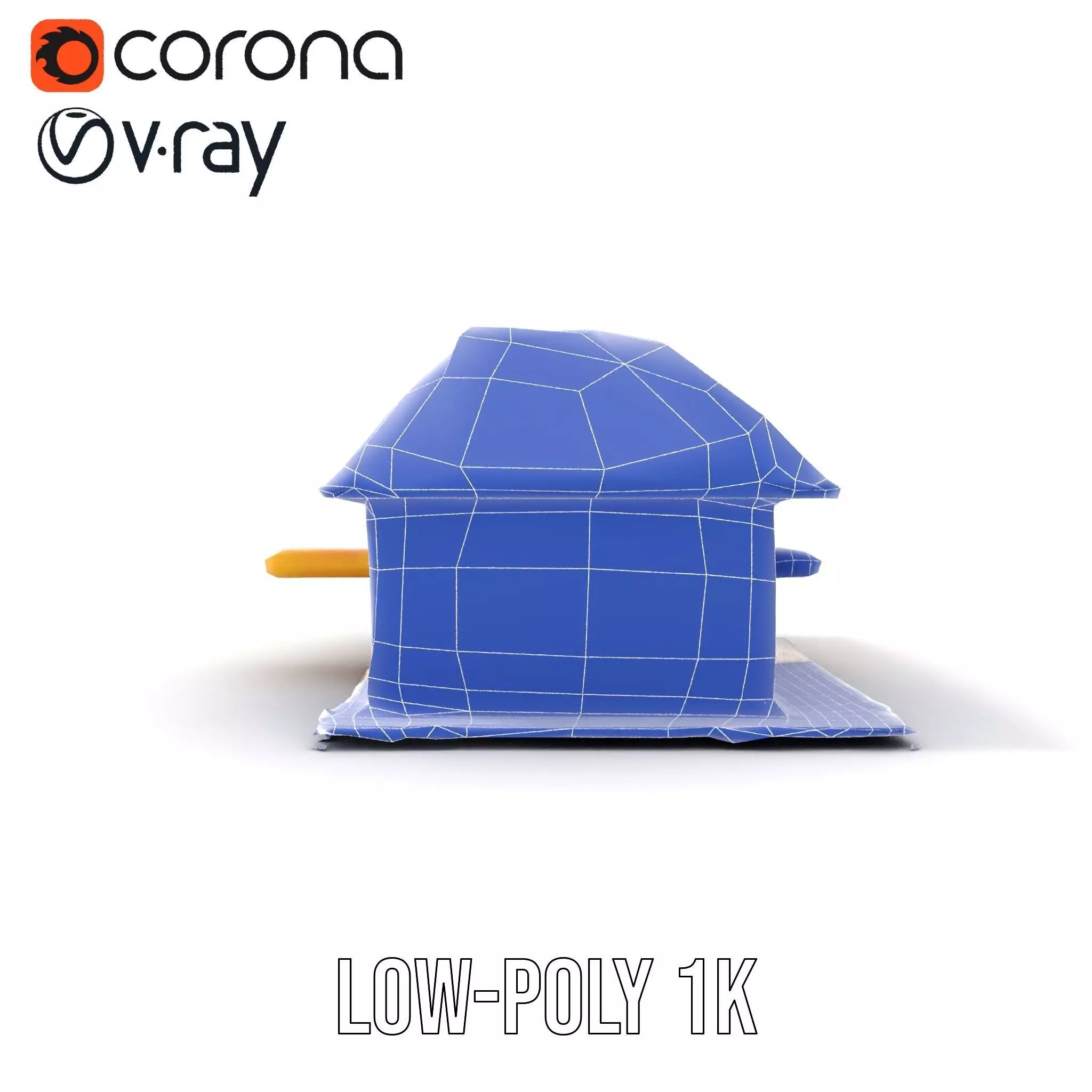 Modern Solar House model pack Low-poly 3D model_13