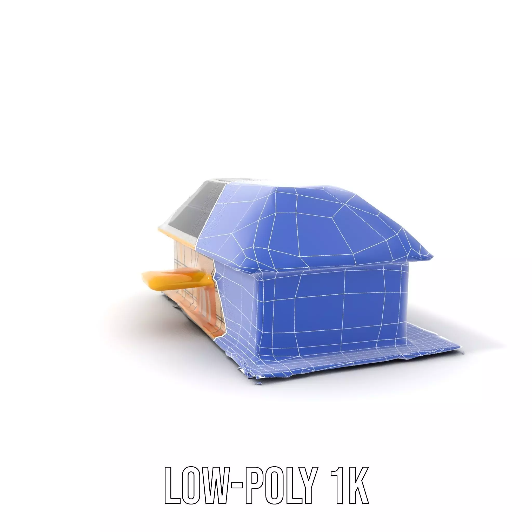 Modern Solar House model pack Low-poly 3D model_32
