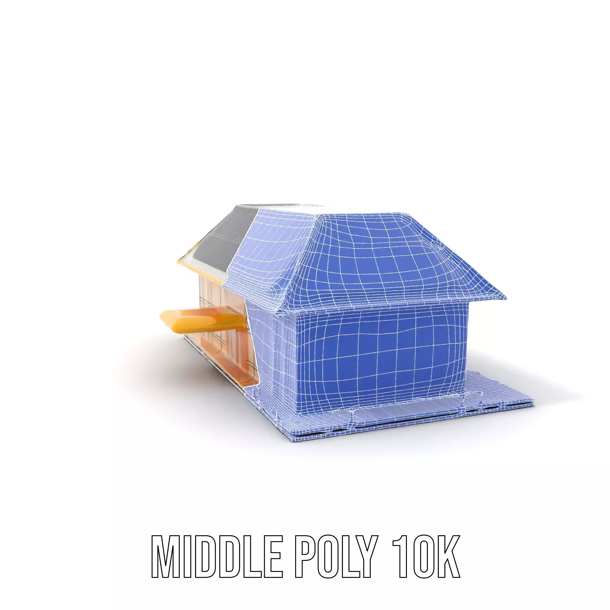 Modern Solar House model pack Low-poly 3D model_7