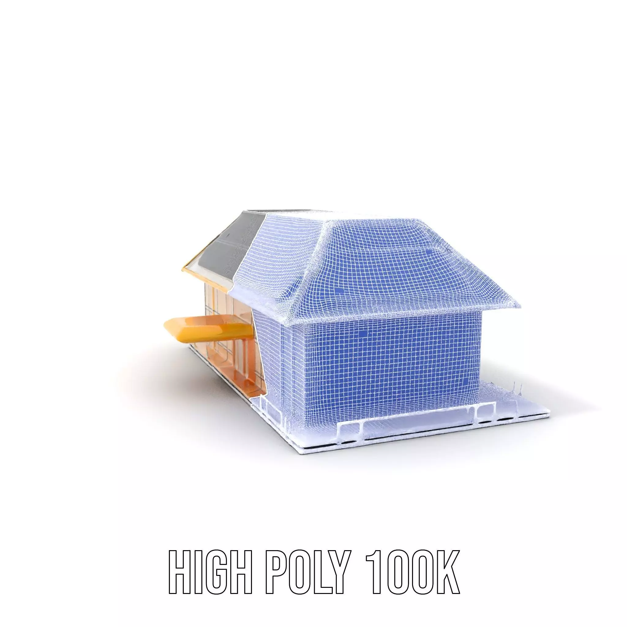 Modern Solar House model pack Low-poly 3D model_5