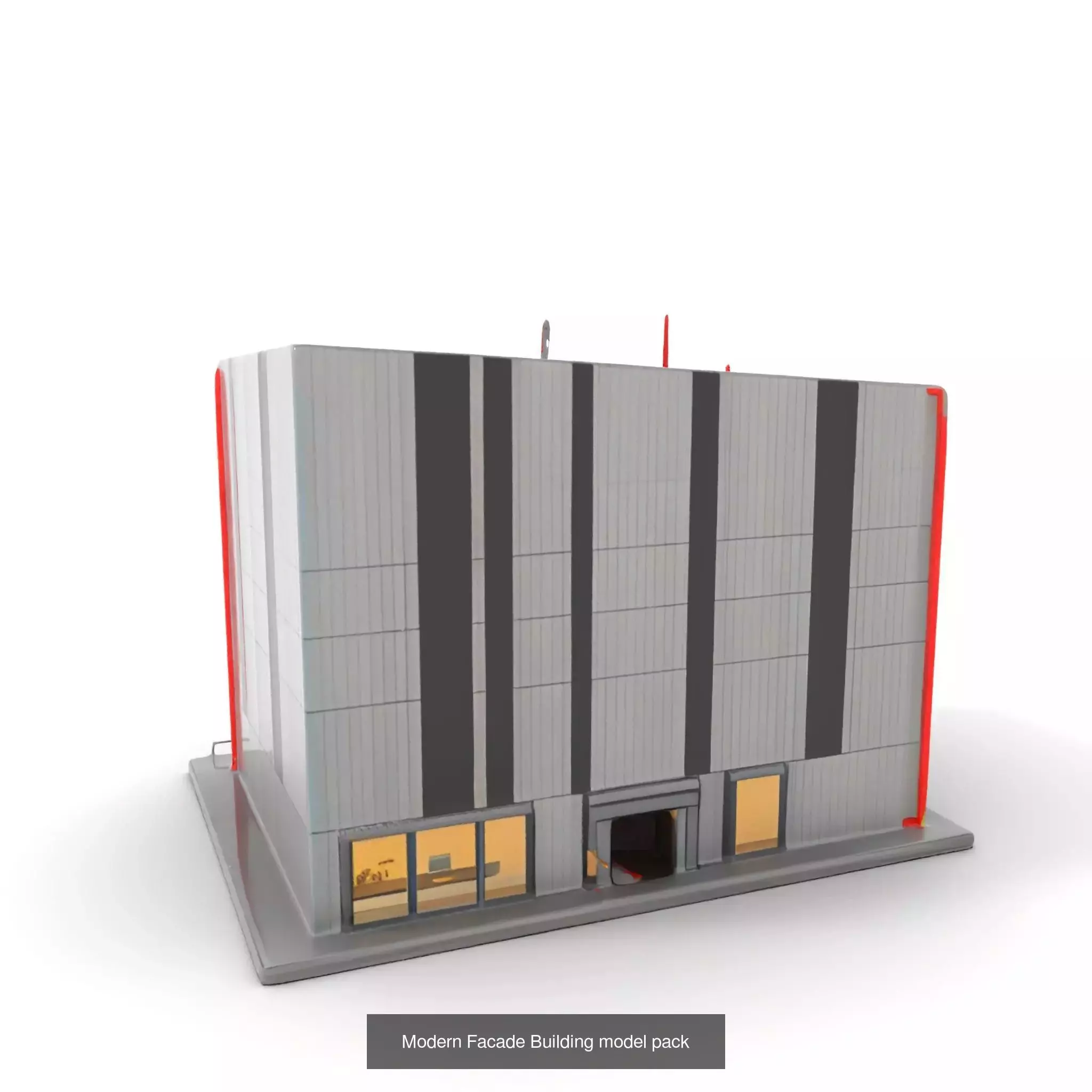 Industrial Architecture 3D Models Pack 3D Model Collection_43