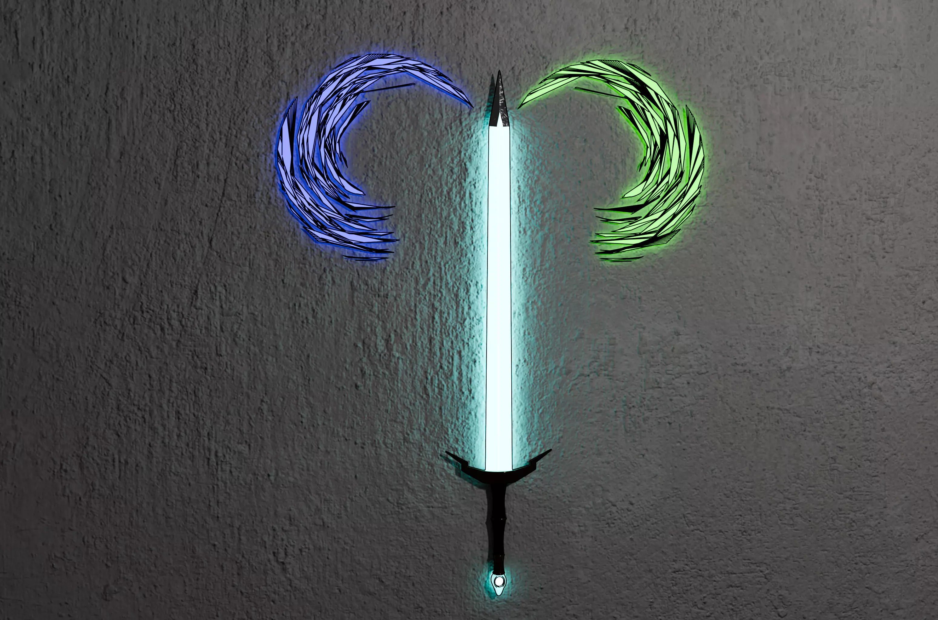 Elemental Energy Sword Free 3D model