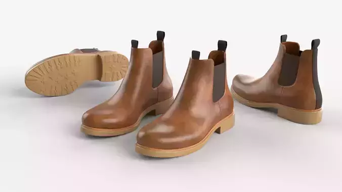 Urban boots brown leather