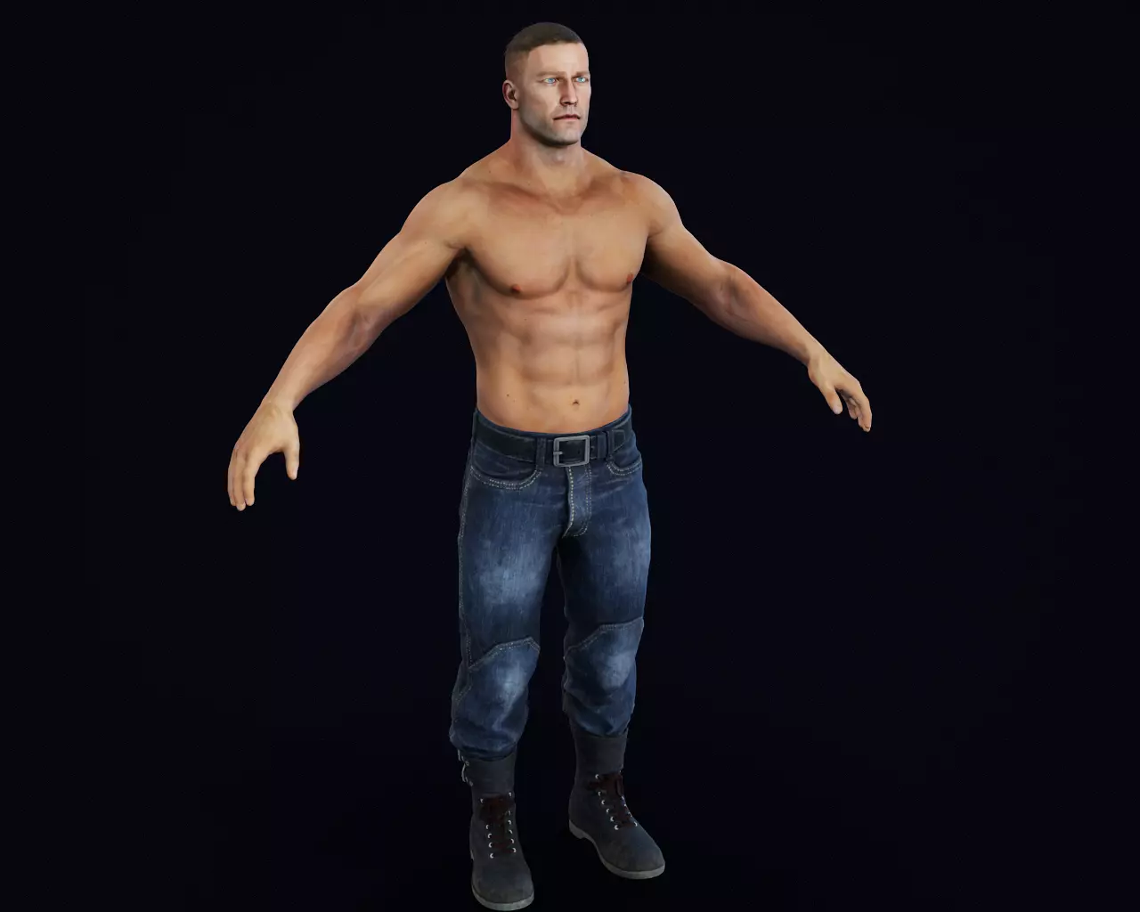 man Low-poly 3D model
