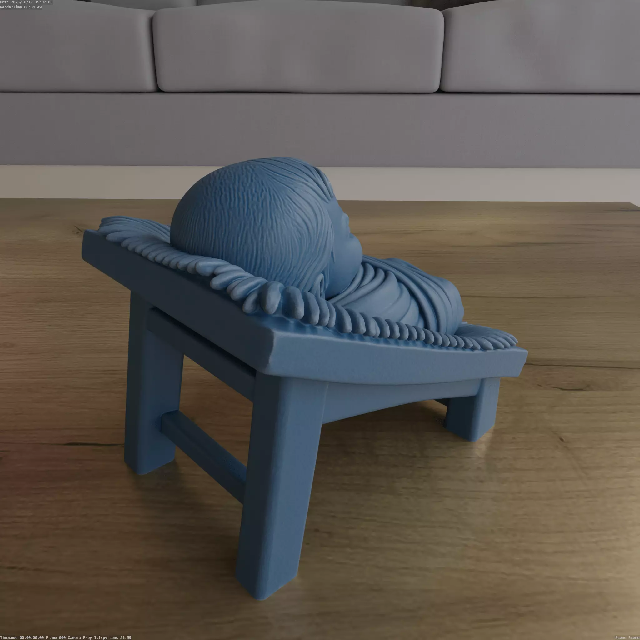 Baby Jesus Nativity STL Hand Made Blender Model 3D print model_2