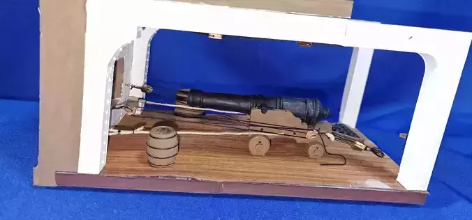 Canon Modell Deck 12 Pounder 1750