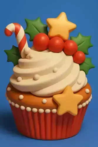 Festive Christmas Cupcake