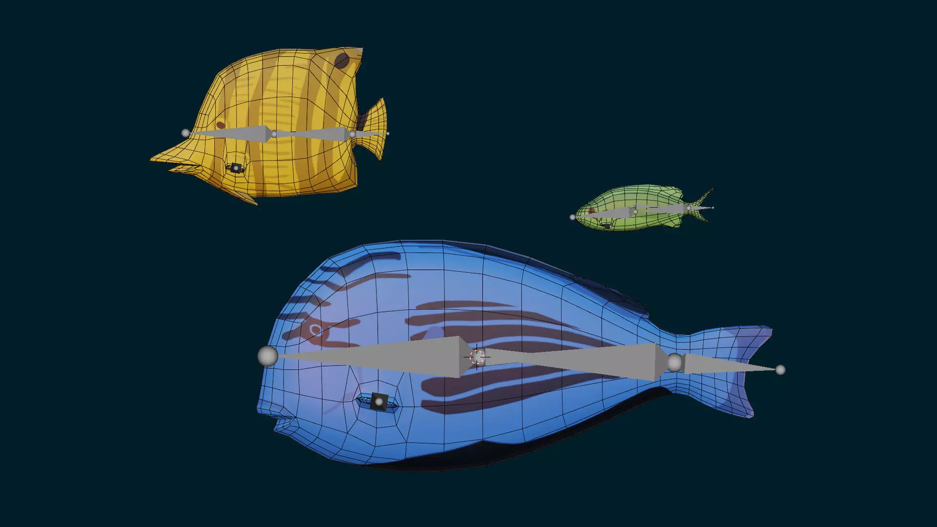 Fishes - Stylized Low-poly 3D model_4