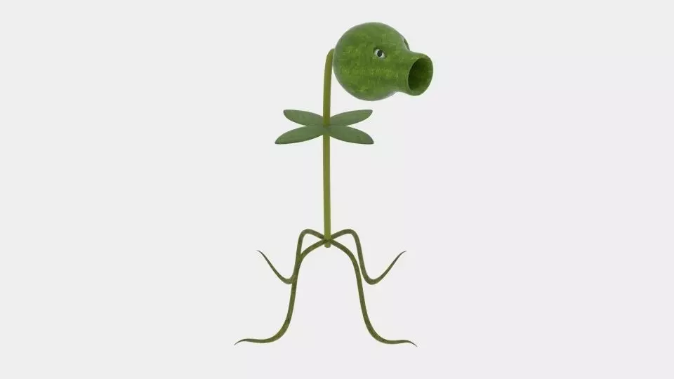 Plant Sprout Shooter Low-poly 3D model