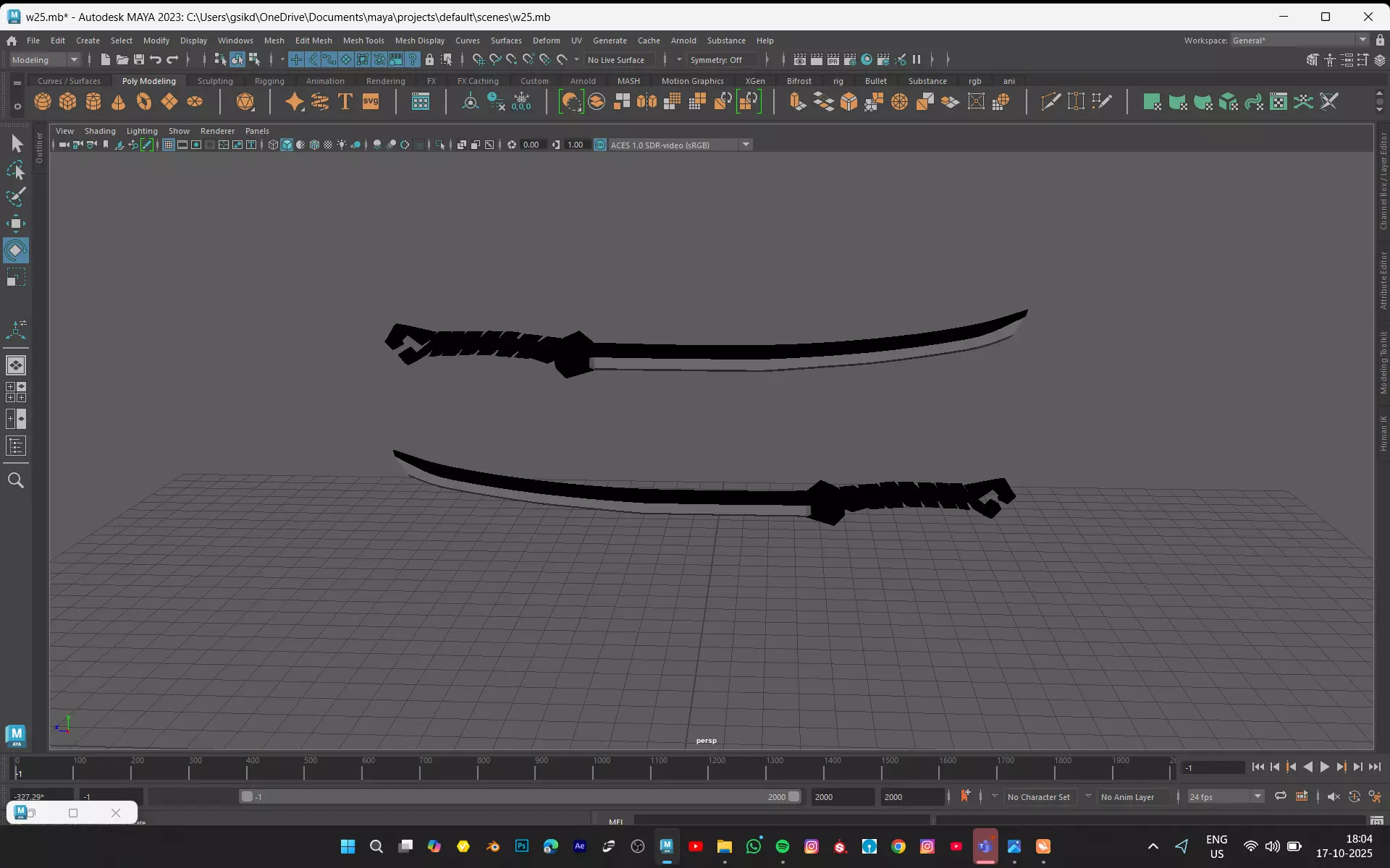 SWORD MODEL Low-poly 3D model_4