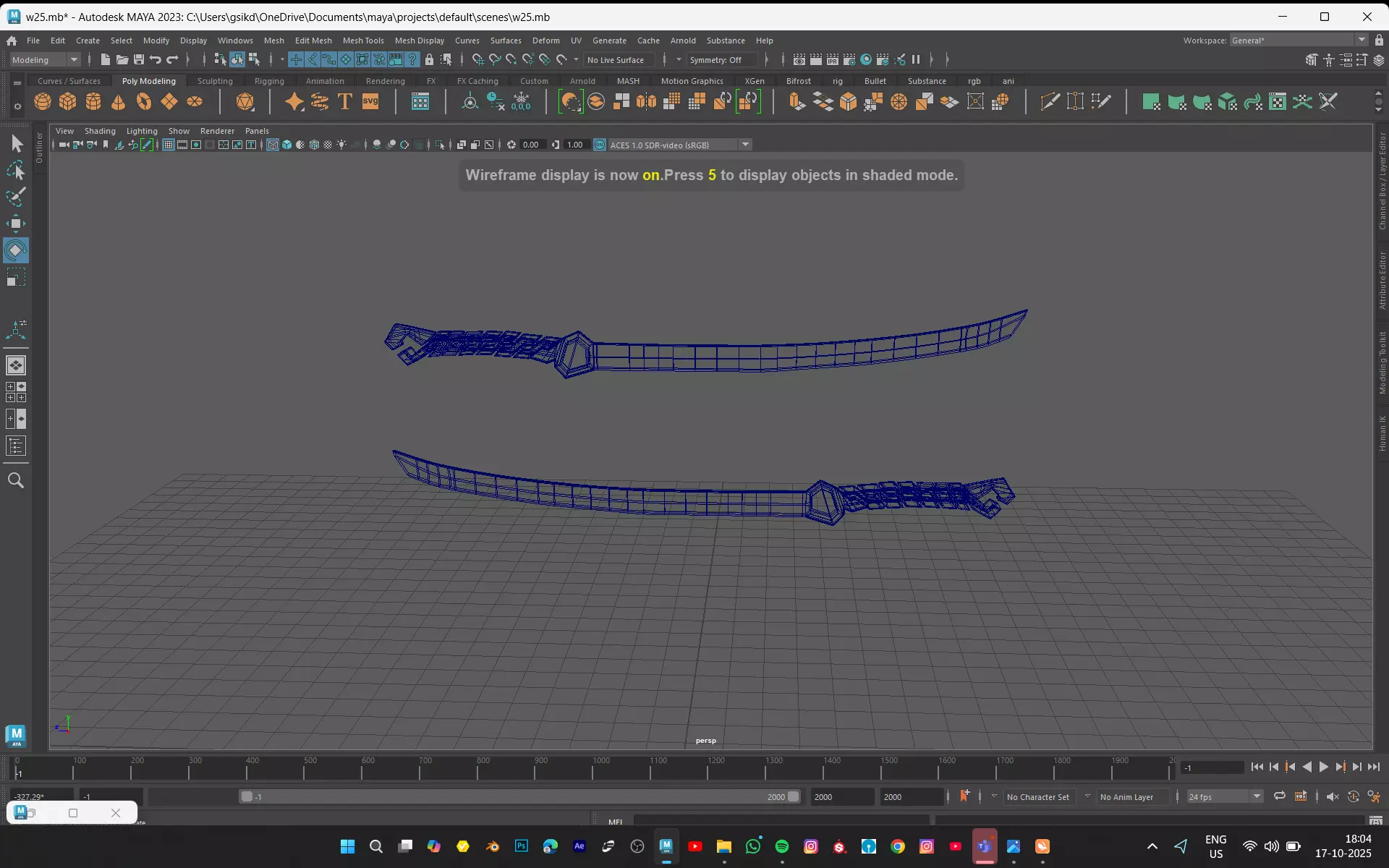 SWORD MODEL Low-poly 3D model_5