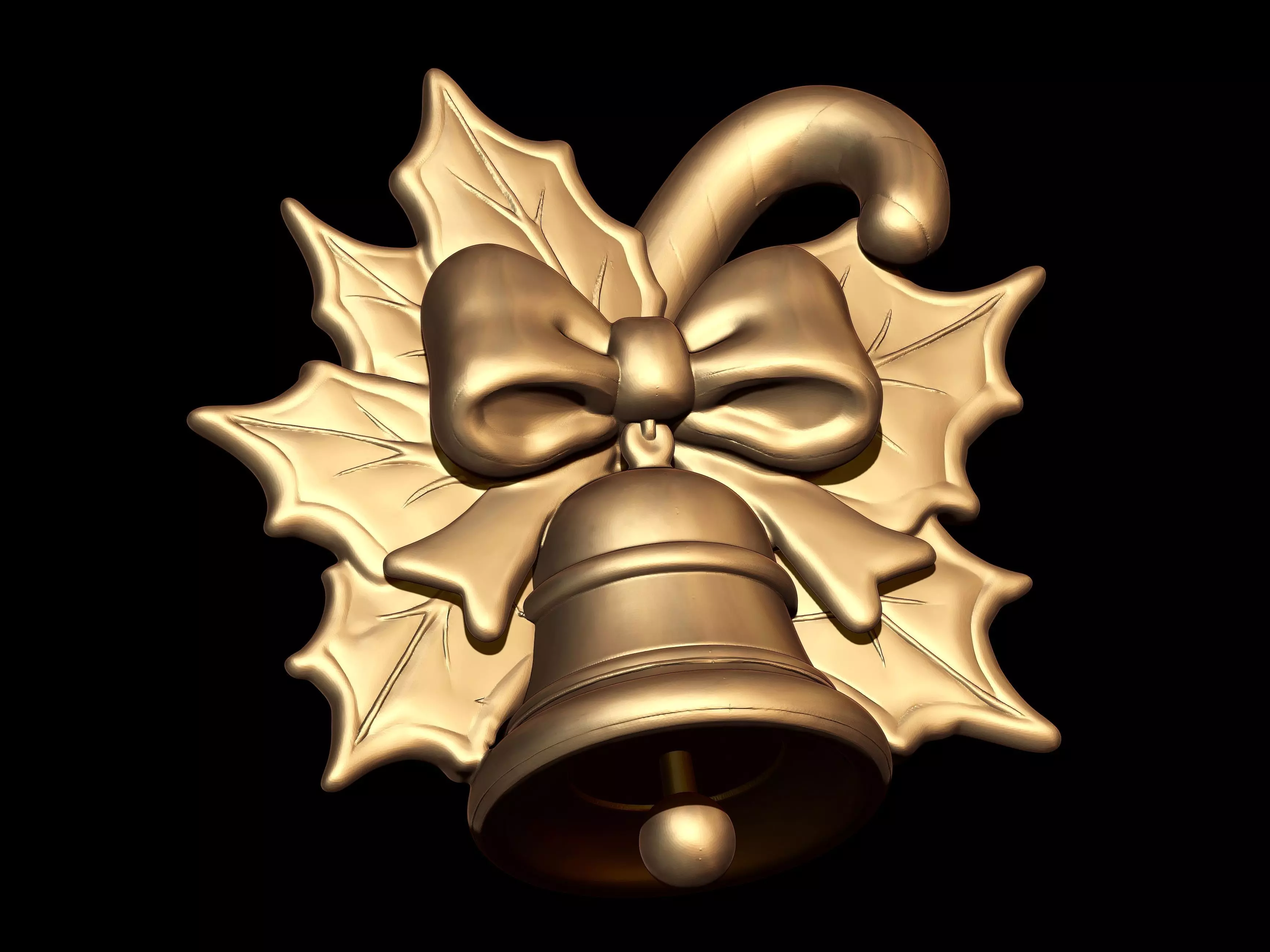 Christmas Bell 3D print model_2