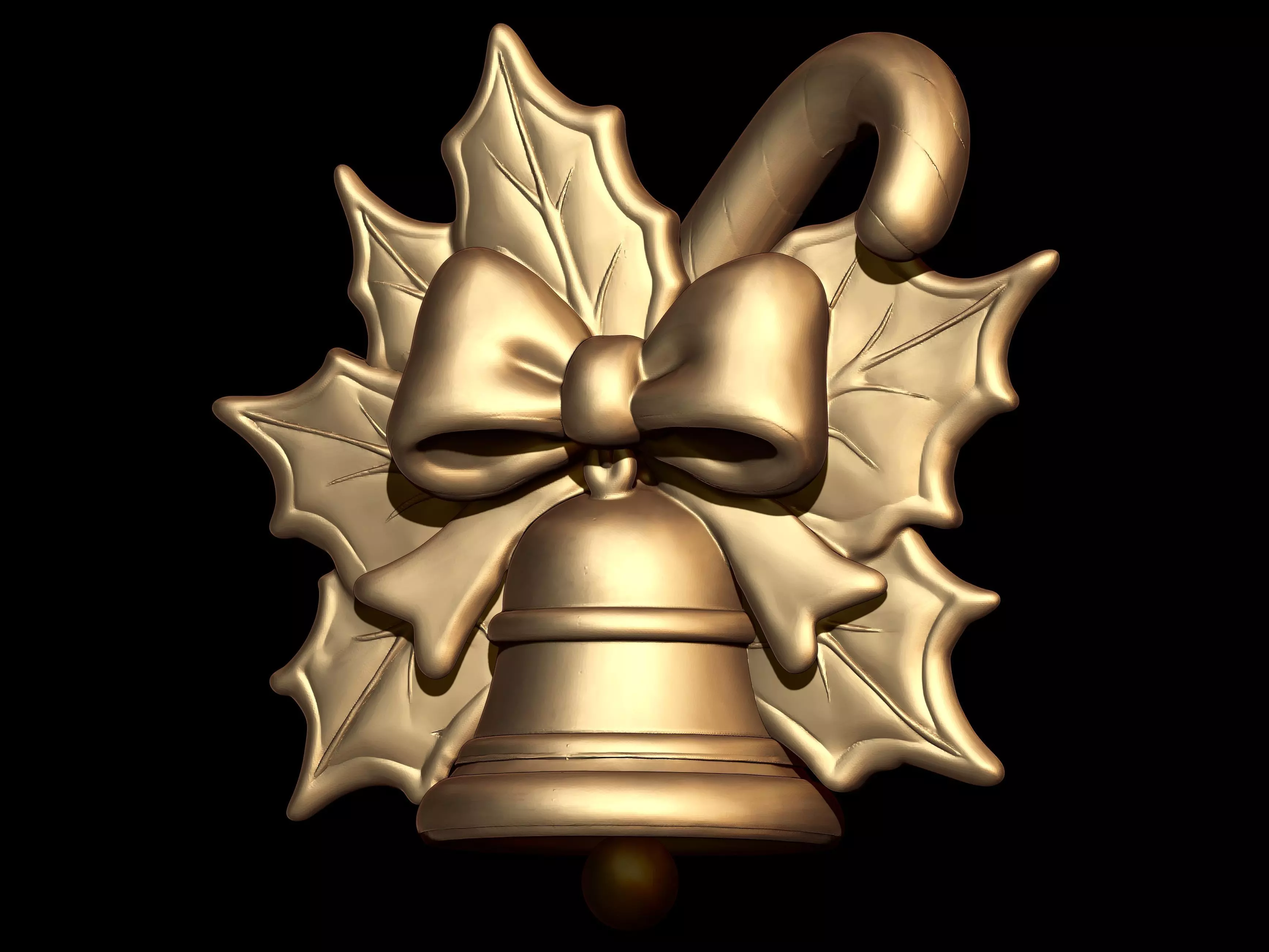 Christmas Bell 3D print model_1