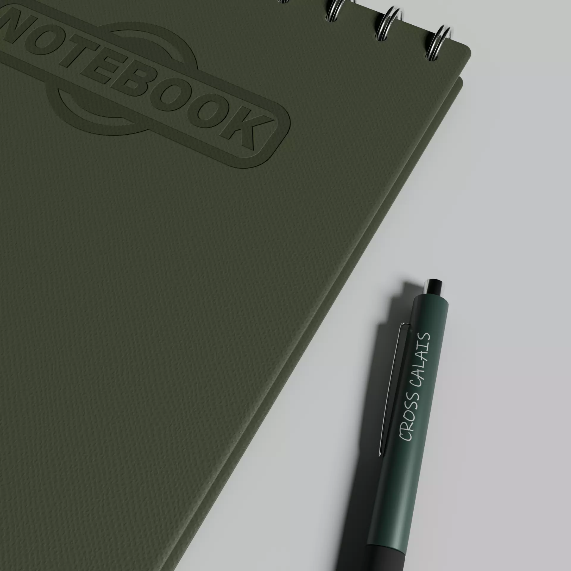 Notebook and Pen Free low-poly 3D model_7
