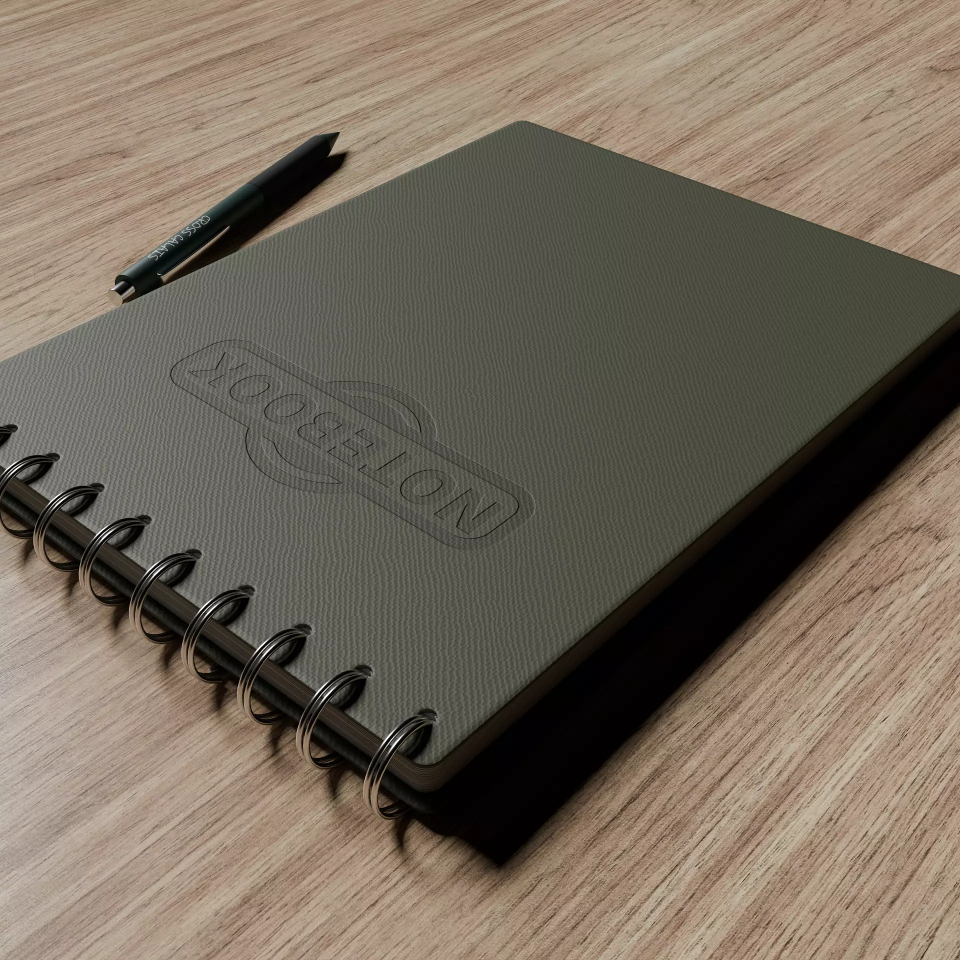 Notebook and Pen Free low-poly 3D model_8