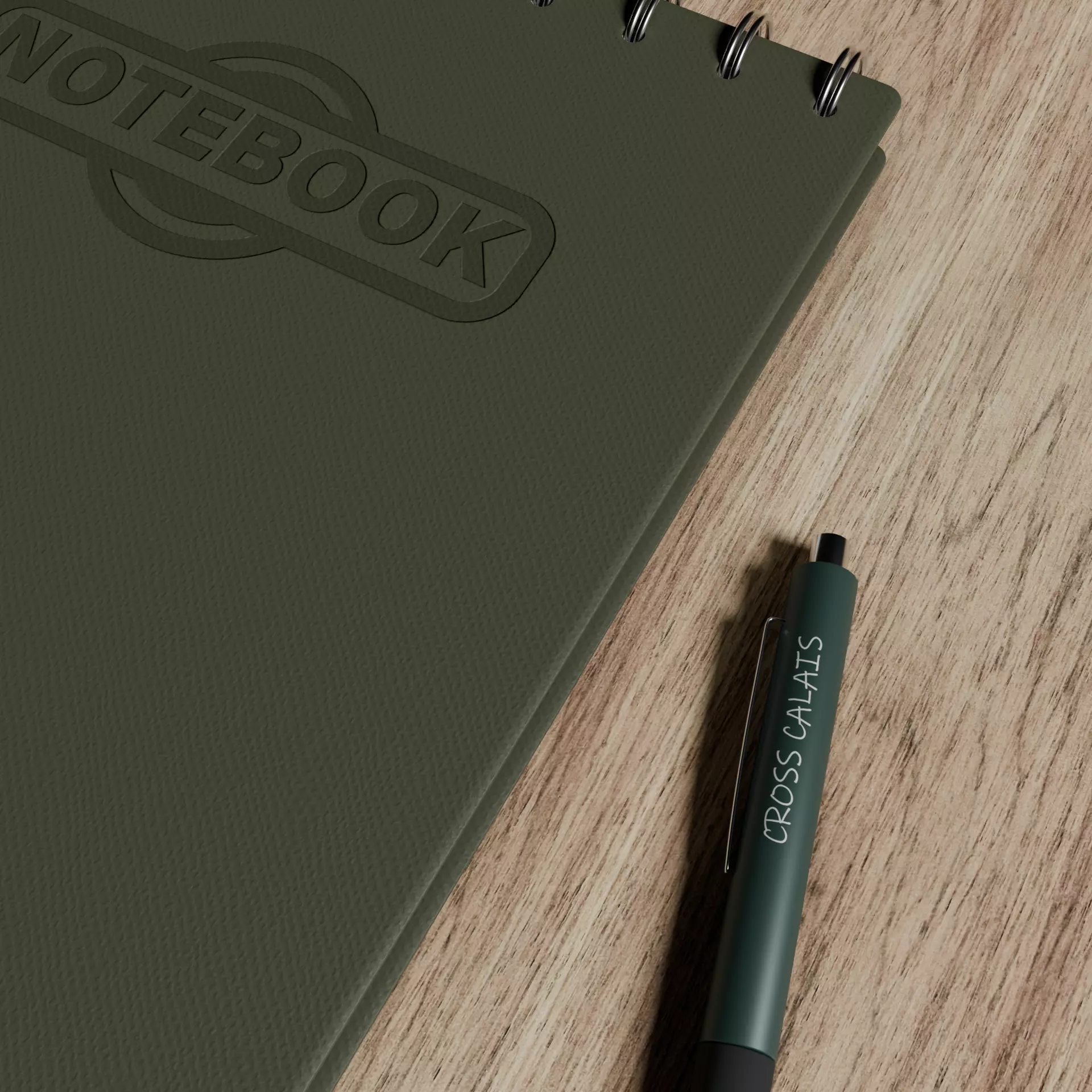Notebook and Pen Free low-poly 3D model_6