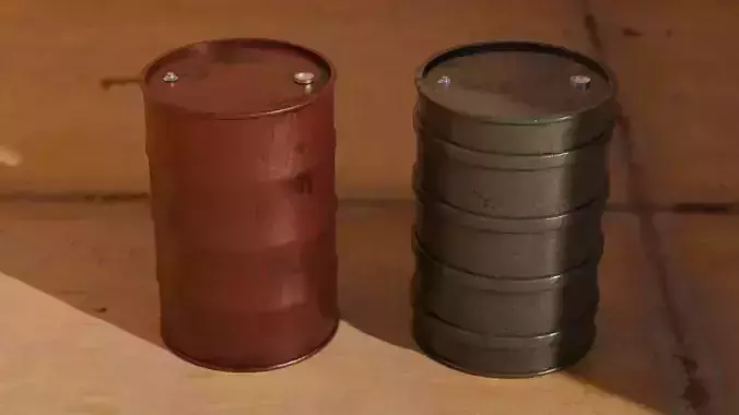Metal Oil Barrel