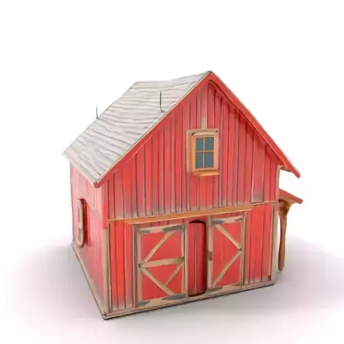 Rustic Red Barn model pack