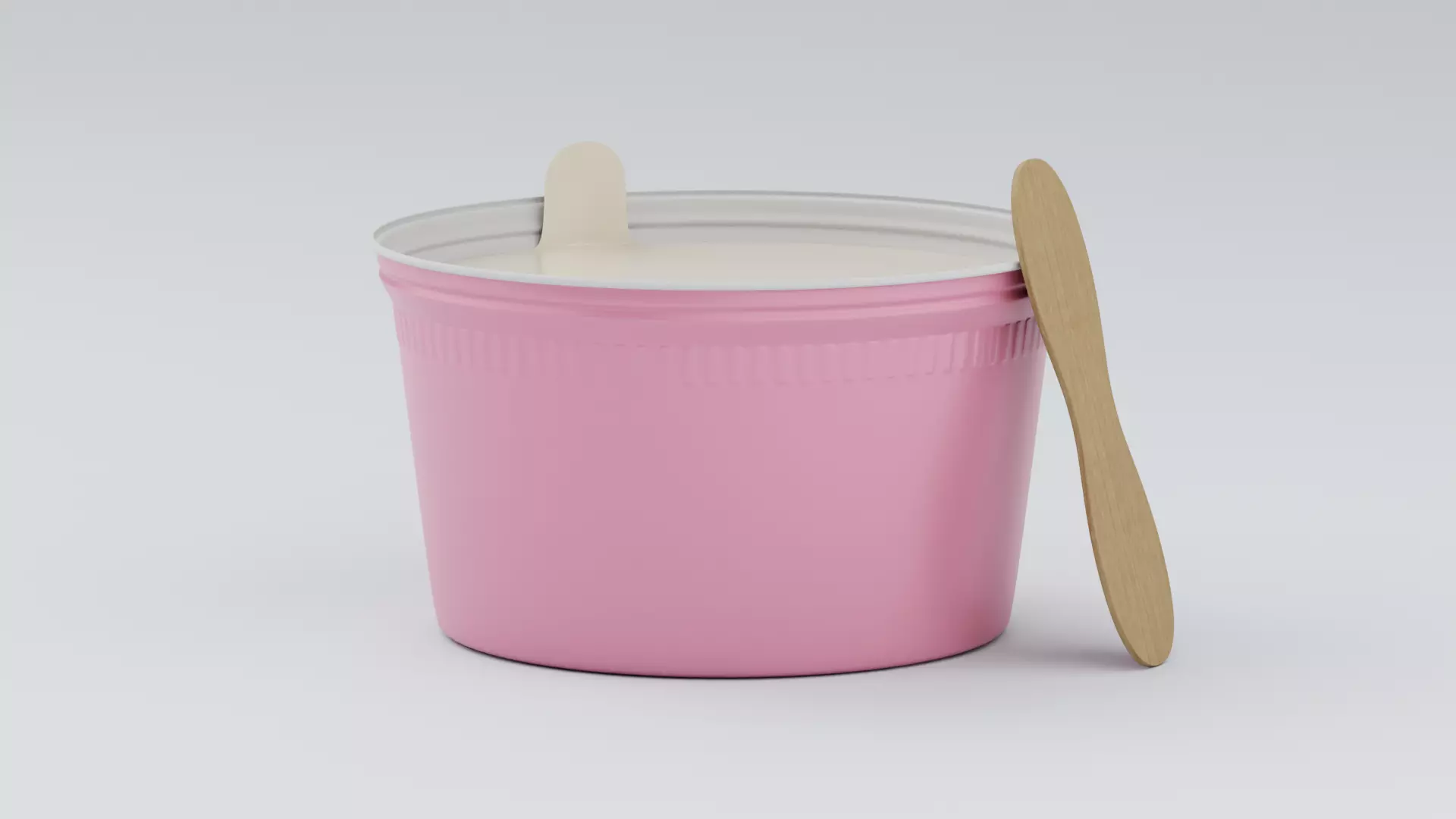 Ice Cream Cup with Stick 3D model_0