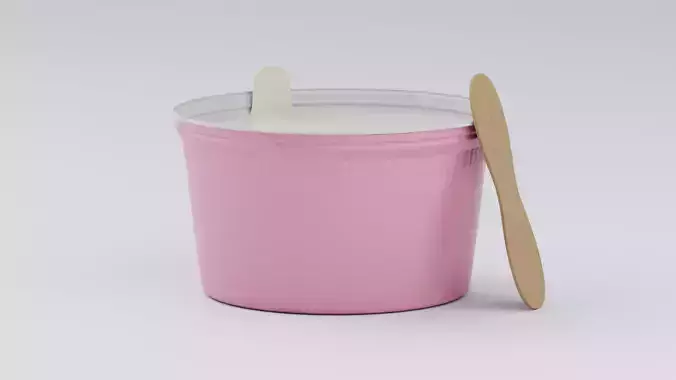 Ice Cream Cup with Stick