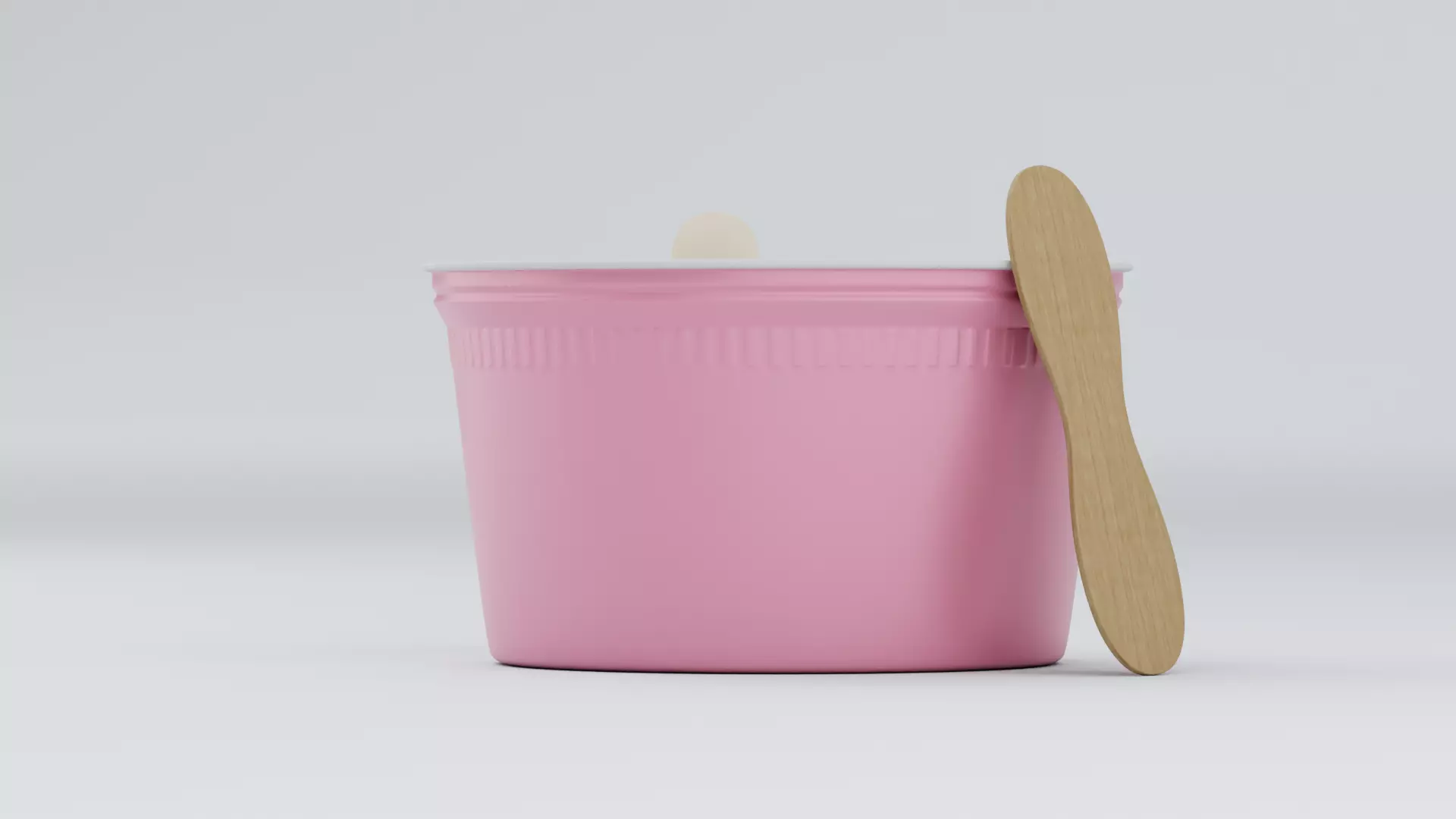 Ice Cream Cup with Stick 3D model_2