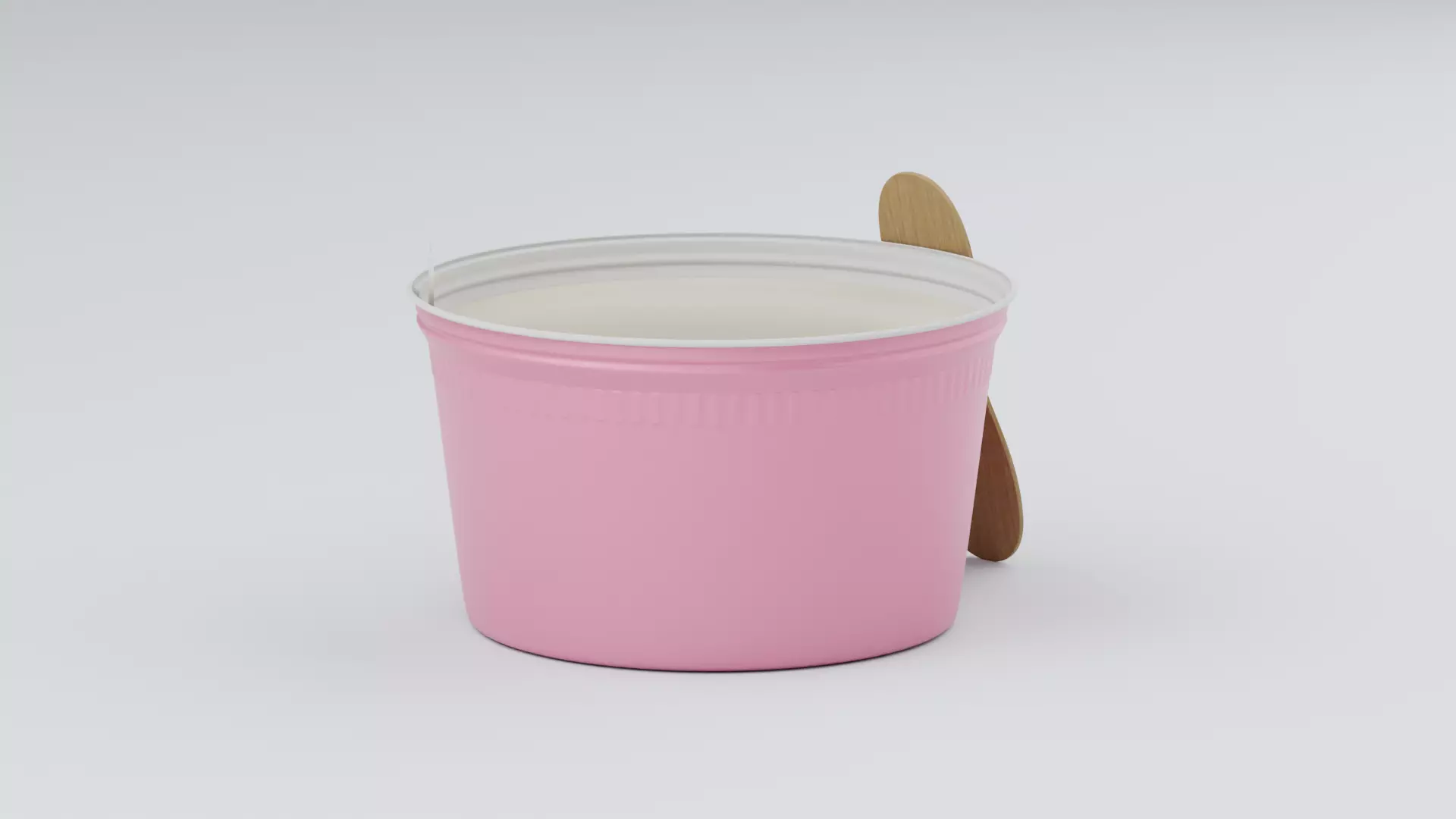 Ice Cream Cup with Stick 3D model_4