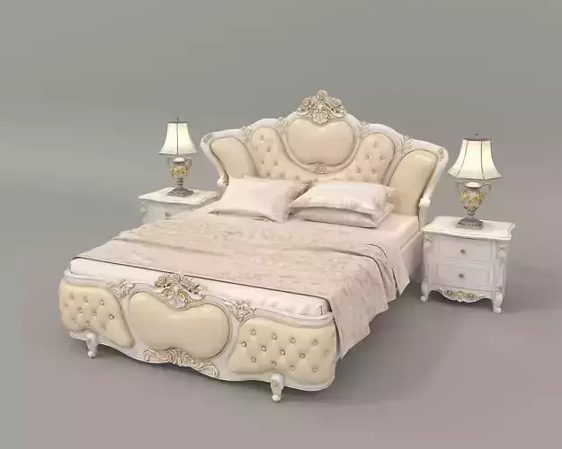 Classic European Style Bed Set 40