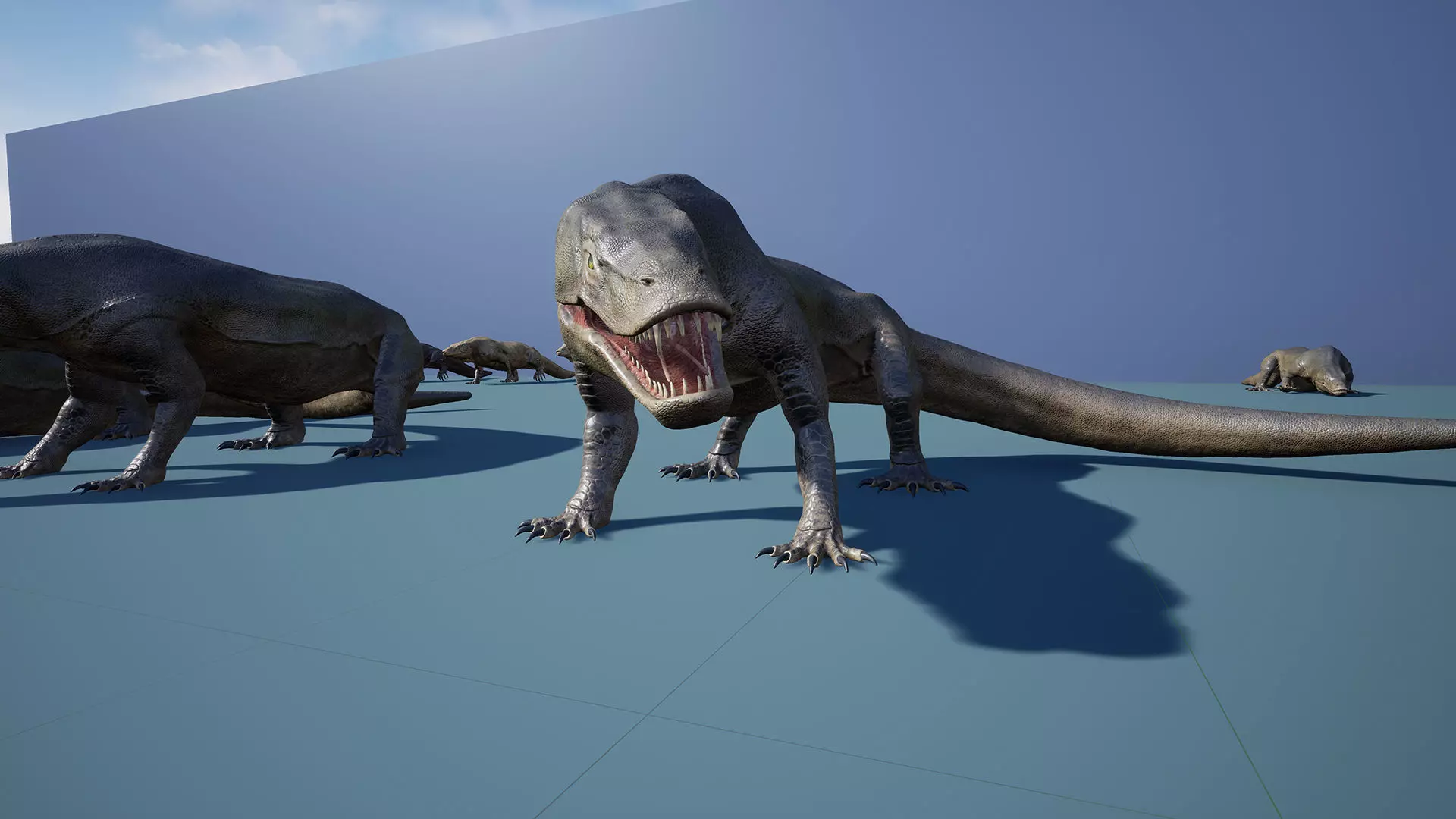 Creature -Reptile Megalania Unreal Engine Project Low-poly 3D model_9