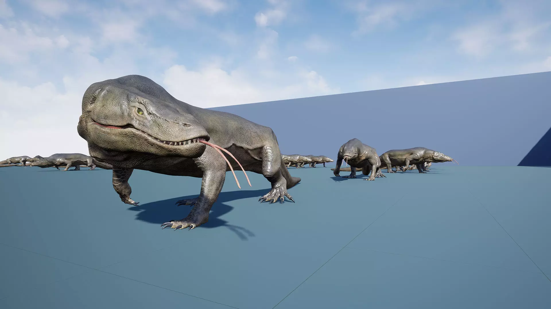 Creature -Reptile Megalania Unreal Engine Project Low-poly 3D model_16