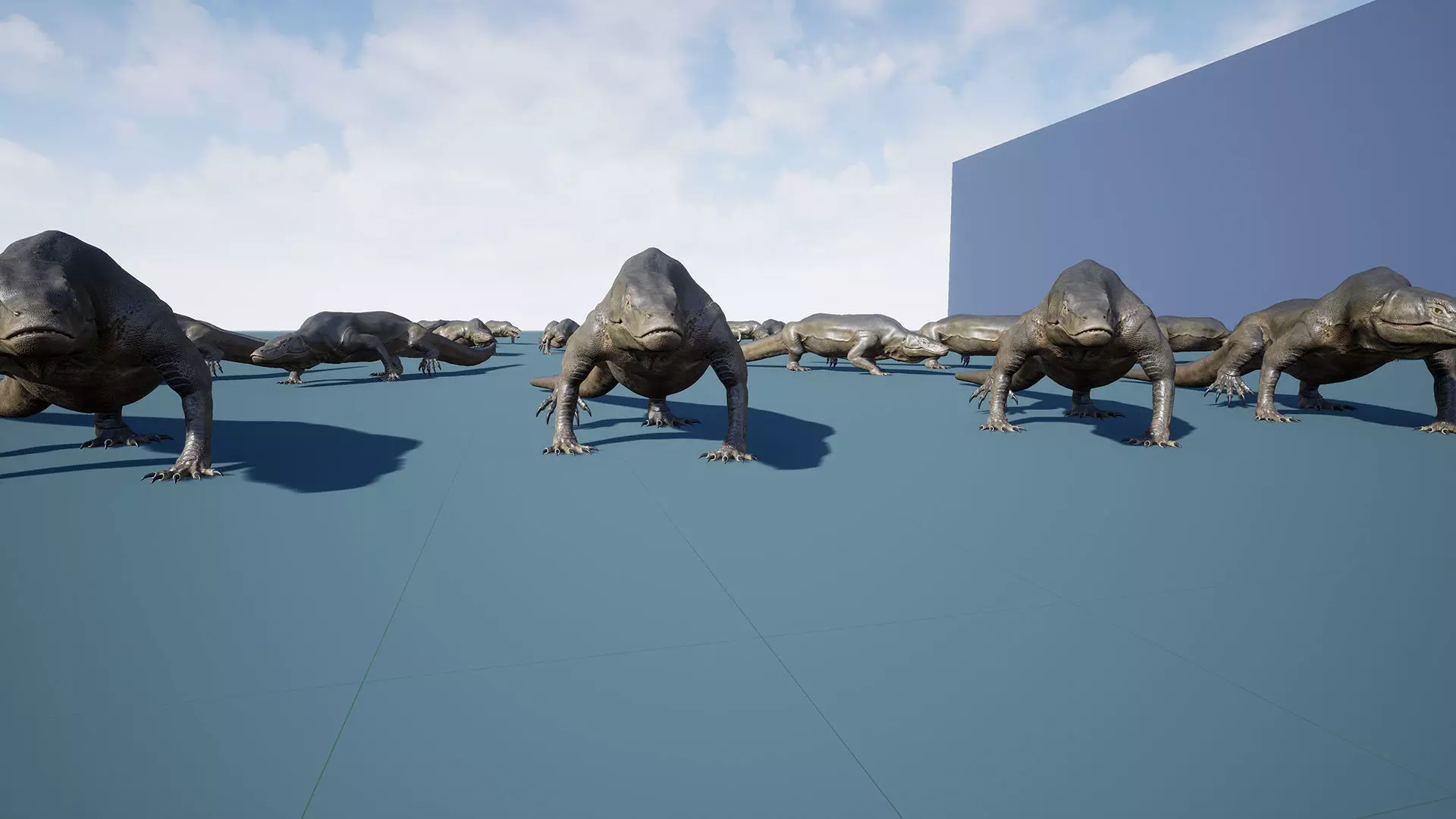 Creature -Reptile Megalania Unreal Engine Project Low-poly 3D model_17