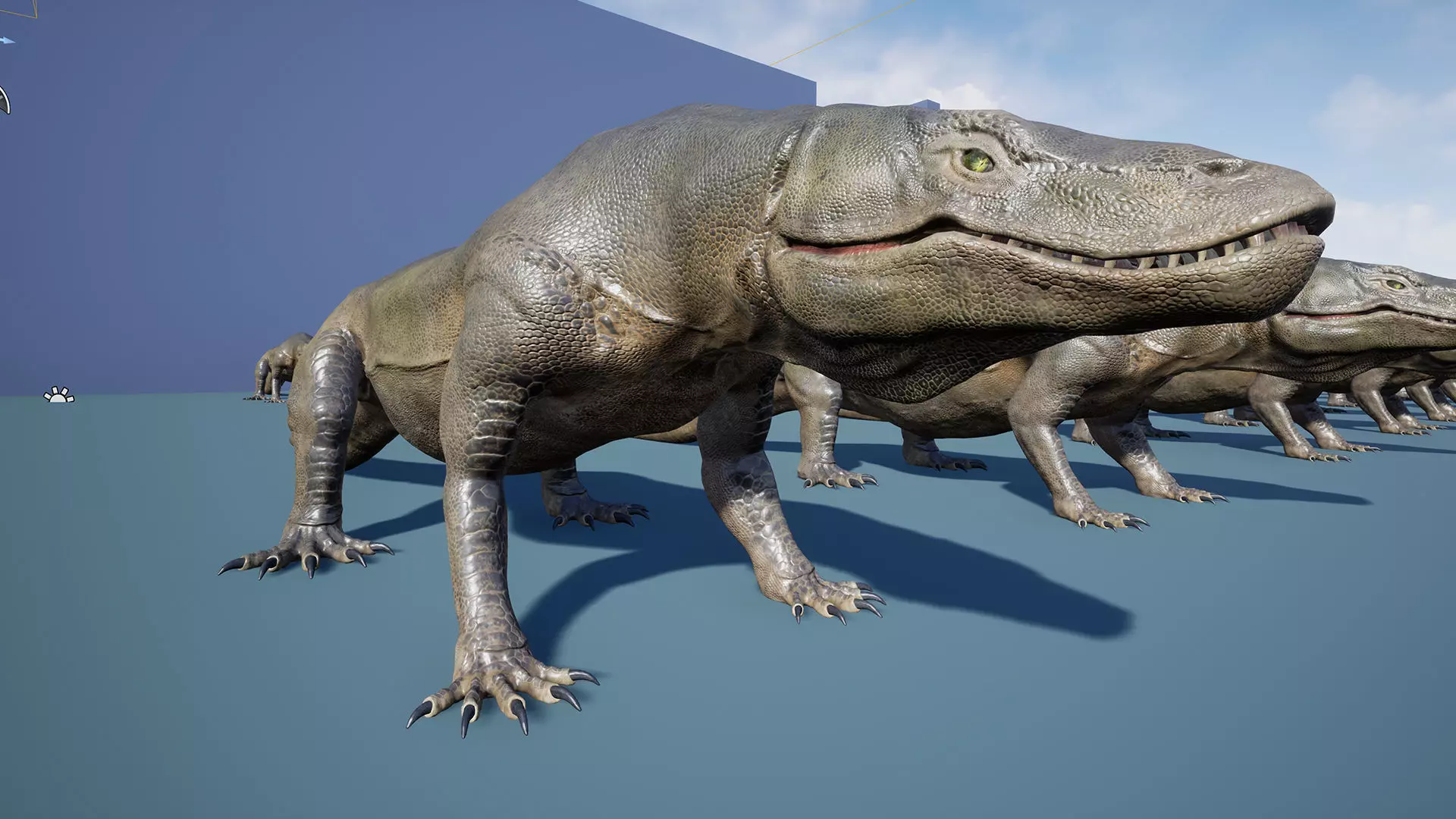 Creature -Reptile Megalania Unreal Engine Project Low-poly 3D model_6
