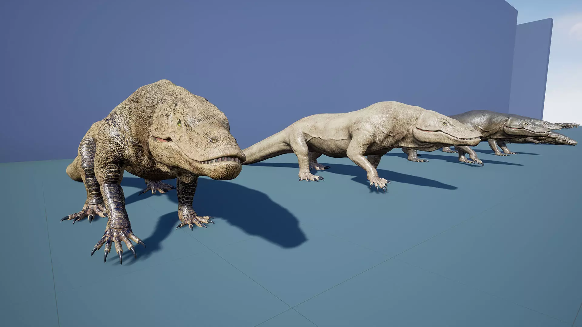 Creature -Reptile Megalania Unreal Engine Project Low-poly 3D model_13