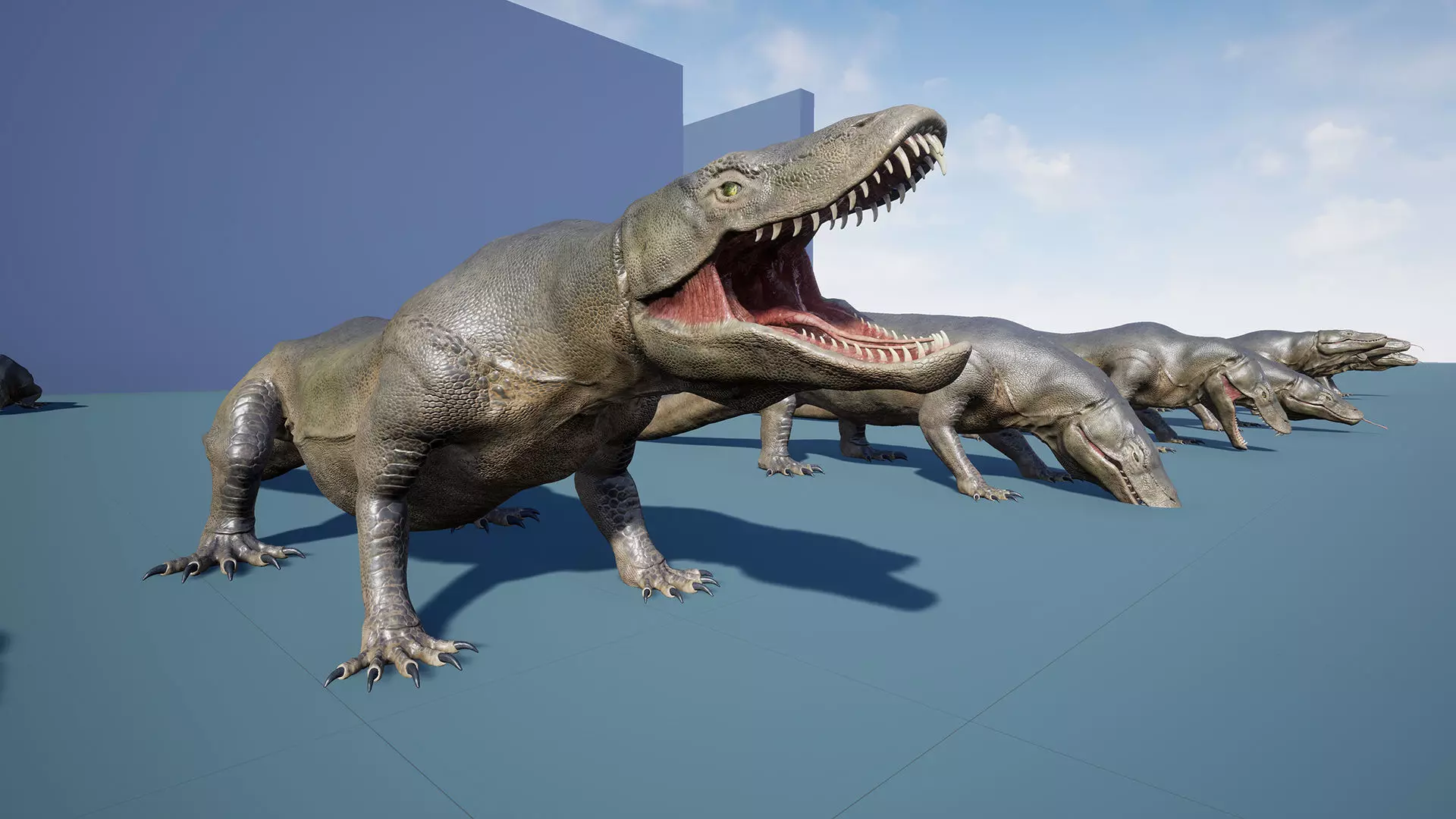 Creature -Reptile Megalania Unreal Engine Project Low-poly 3D model_8