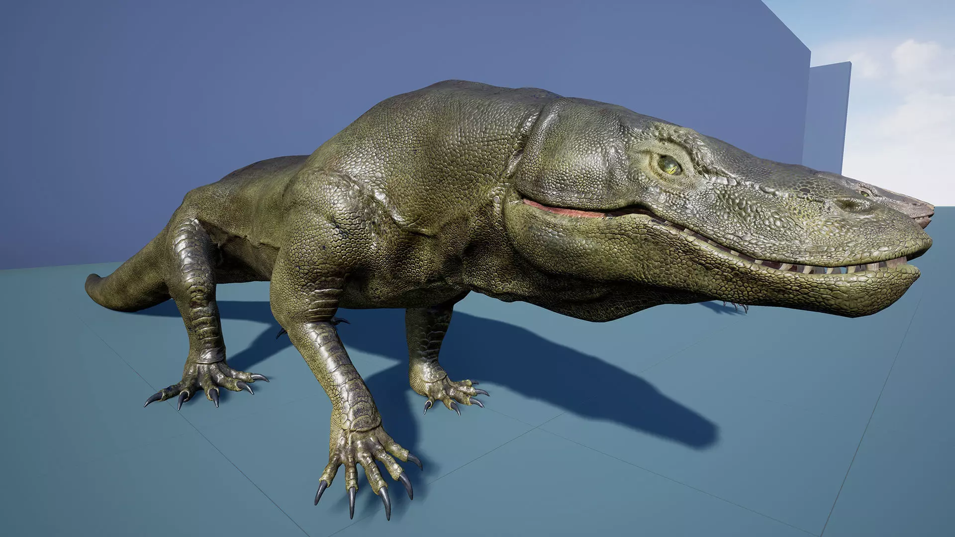 Creature -Reptile Megalania Unreal Engine Project Low-poly 3D model_11