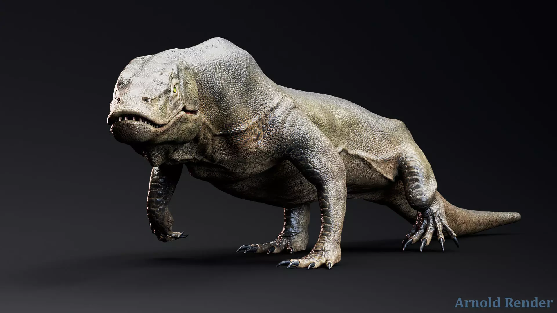 Creature -Reptile Megalania Unreal Engine Project Low-poly 3D model_4